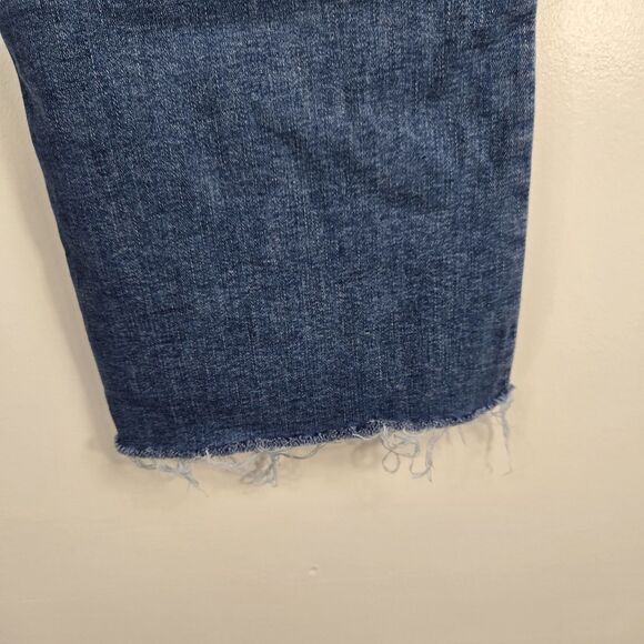 American Eagle Women's Size 10 High Rise Kick Boot Crop Jeans - Picture 9 of 12